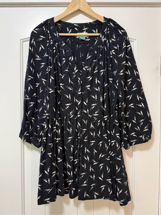 Anthropologie Tops - Maeve Black Floral Tiered Women’s Knit Top 2X